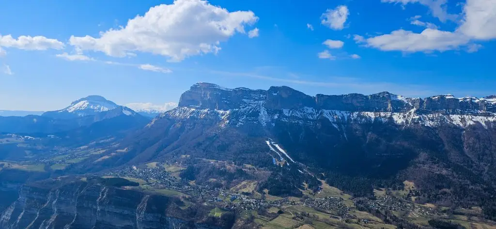 cross country paragliding Saint-Hilaire panoramic launch view
